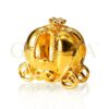 Charm ( Pumpkin Coach White Stone ) Bead