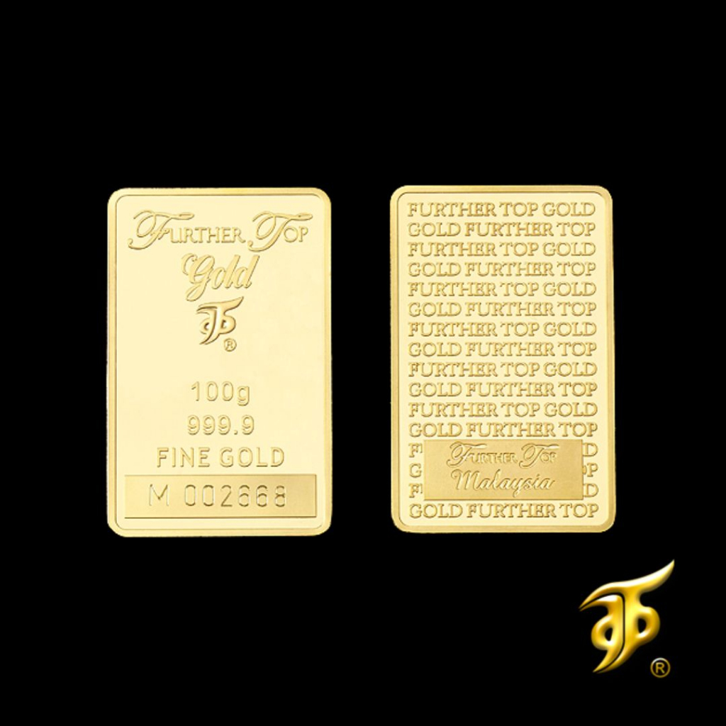 Further Top Gold Bar 100.00gm – Minted