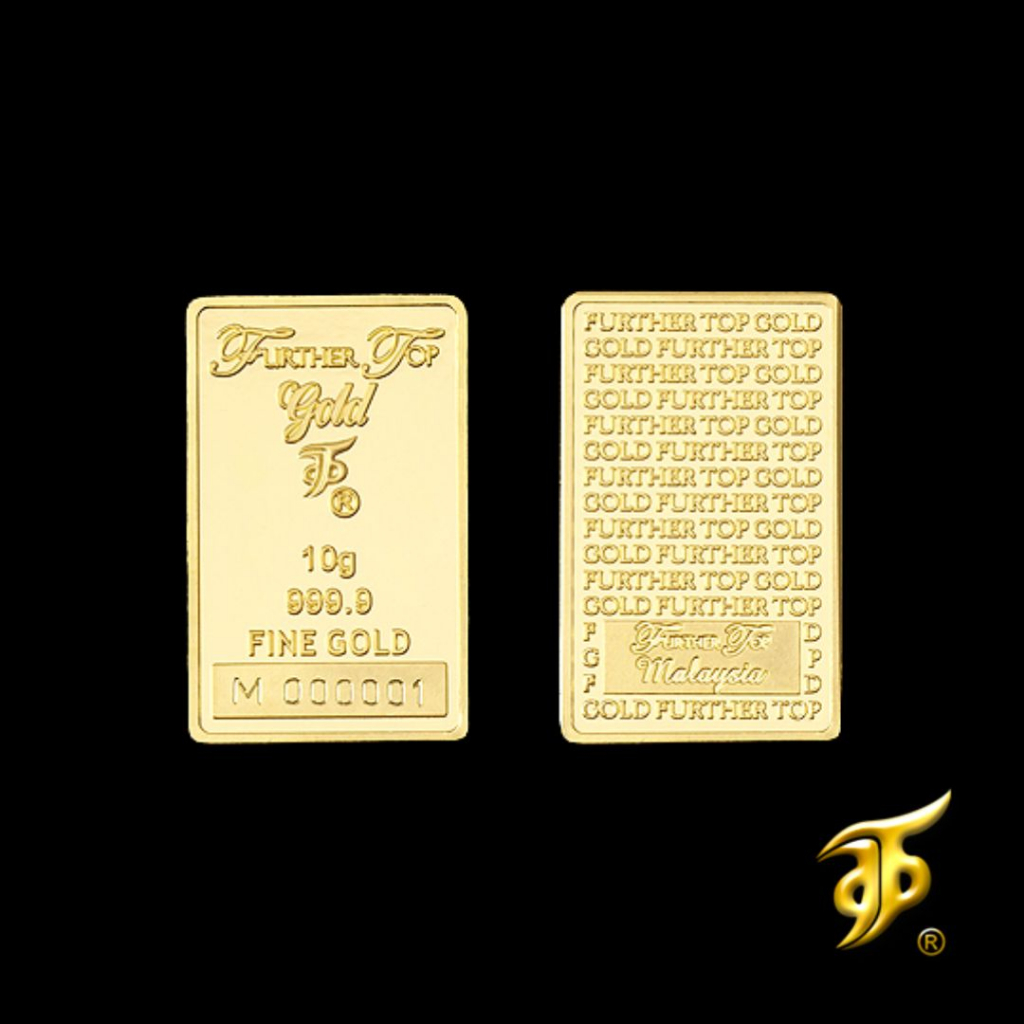 Further Top Gold Bar 10.00gm – Minted