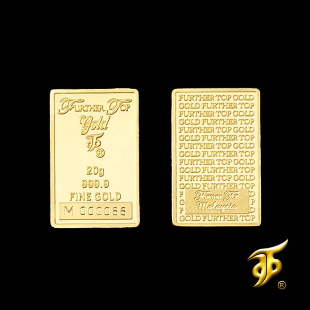 Further Top Gold Bar 20.00gm – Minted