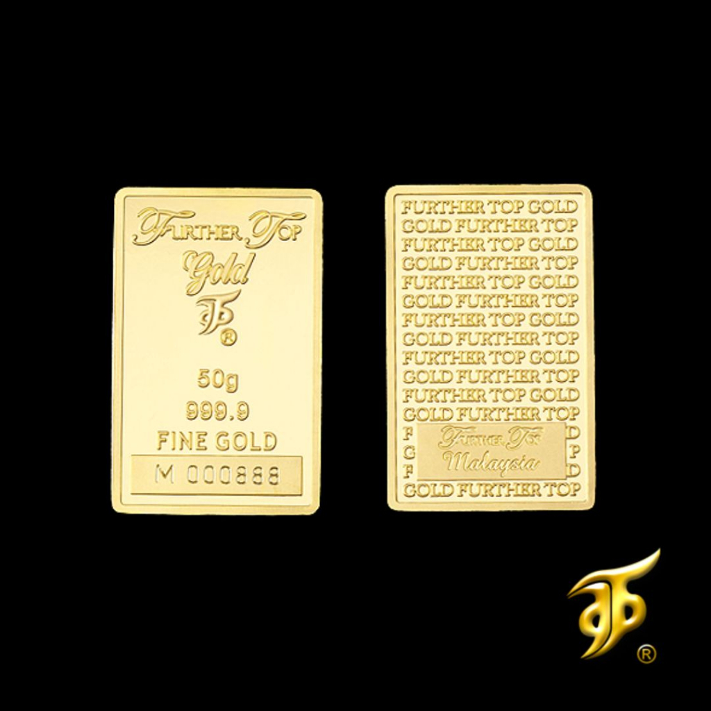 Further Top Gold Bar 50.00gm – Minted