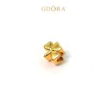 HARGDGOLD CLOVER 3 PETAL BEAD